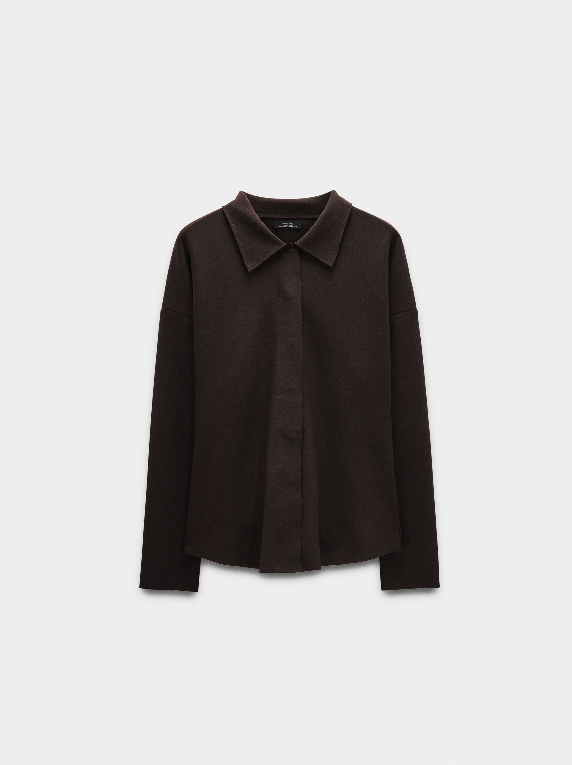 Camicia liscia manica lunga image number 4.0
