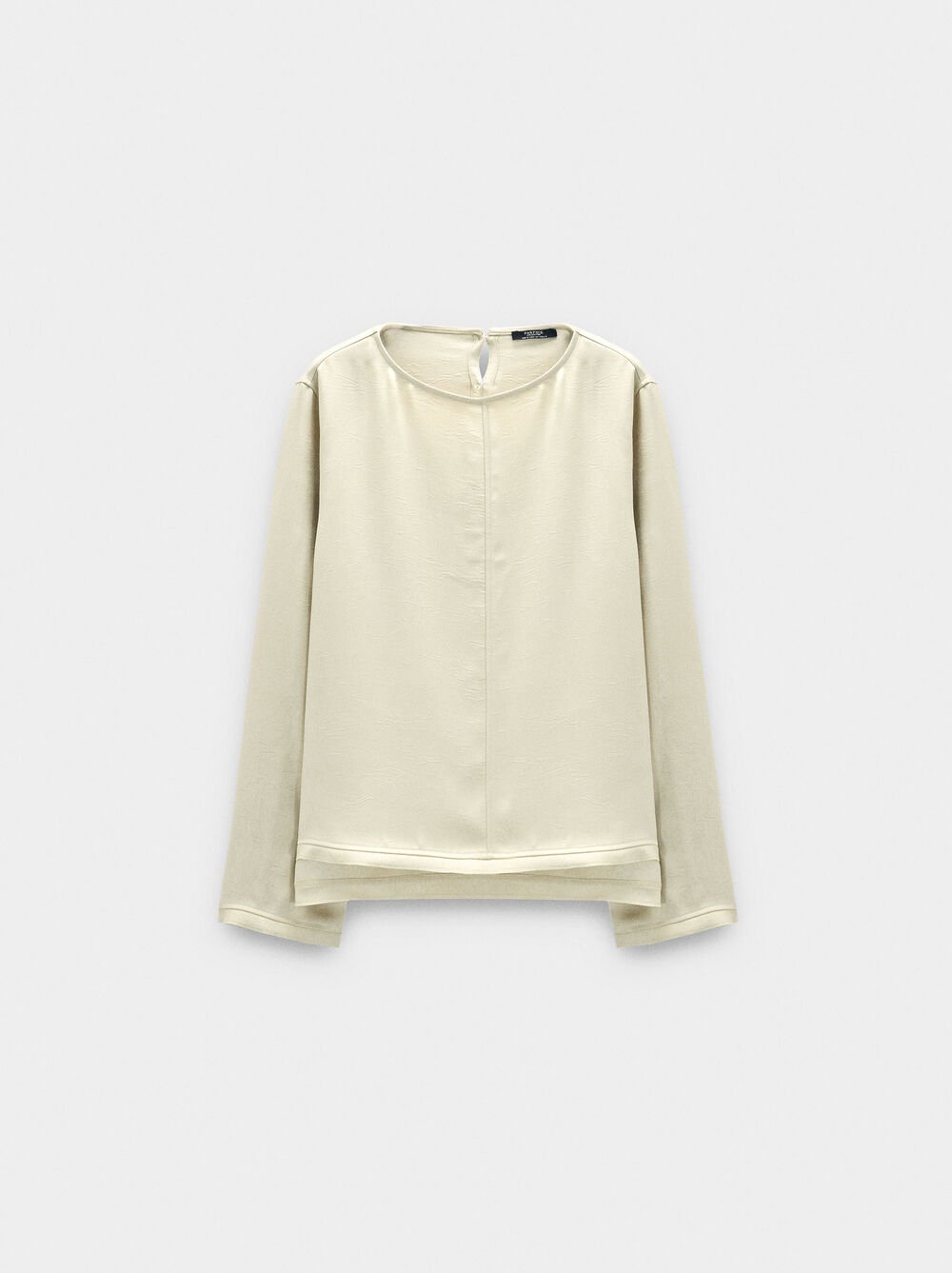 Blouse with crinkled effect