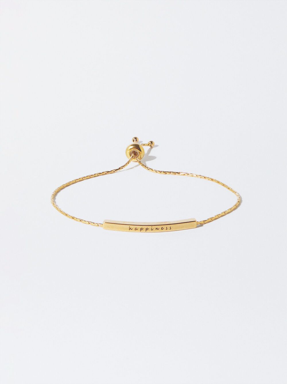 Goldene Stahlherz-Halskette
