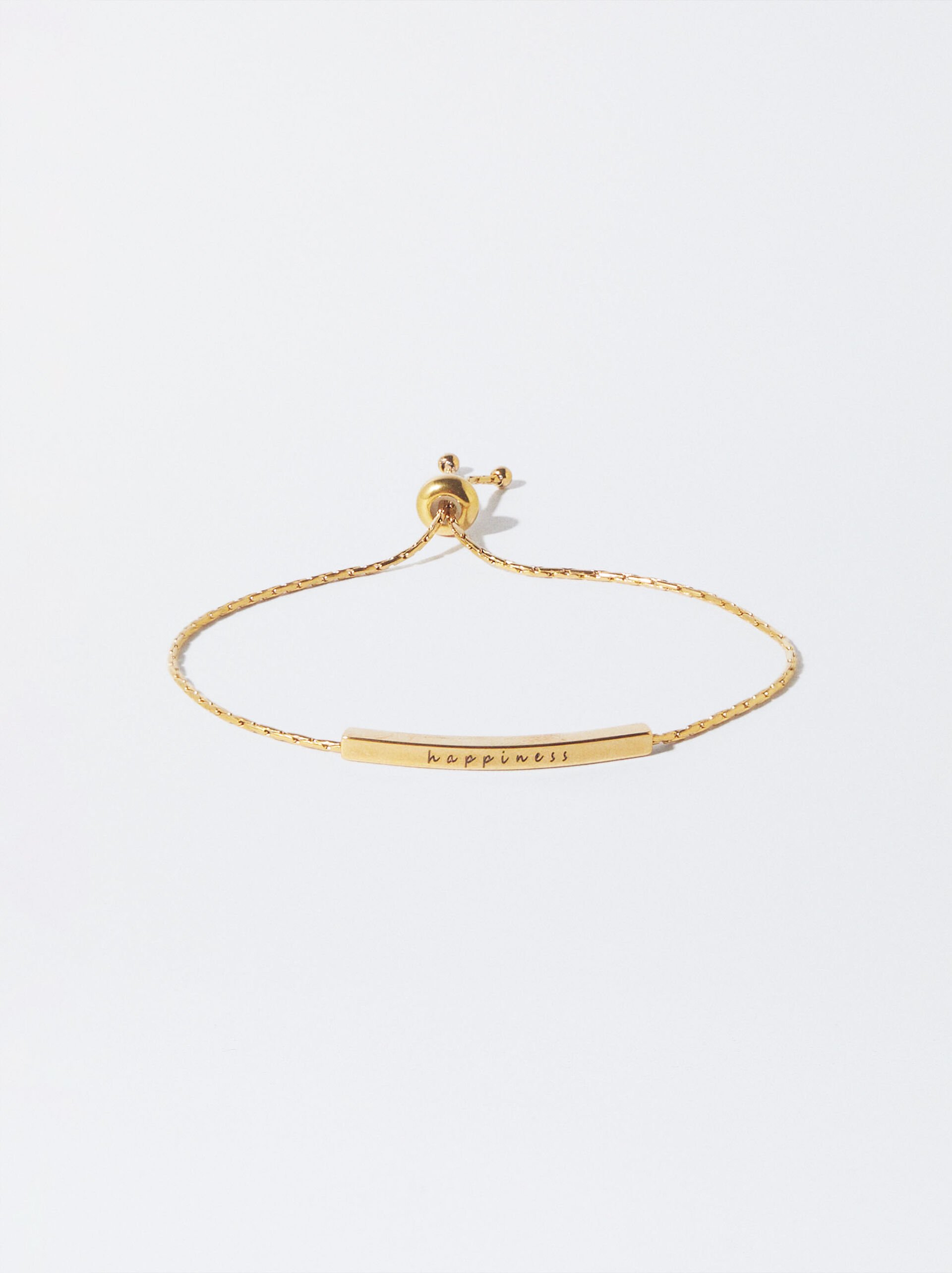 Exclusivo Online - Pulsera de acero inoxidable dorado personzalizable image number 2.0