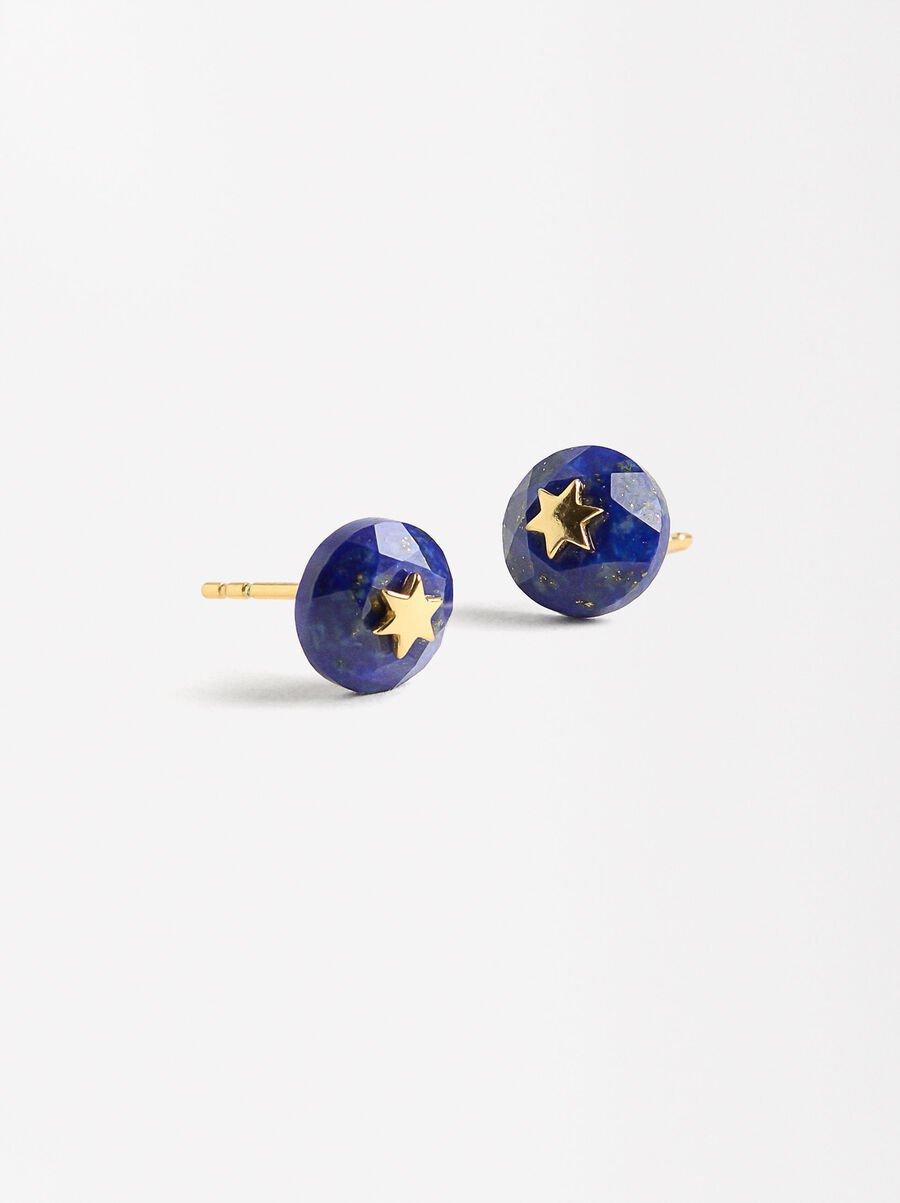 Earrings with stones  - STERLING SILVER 925