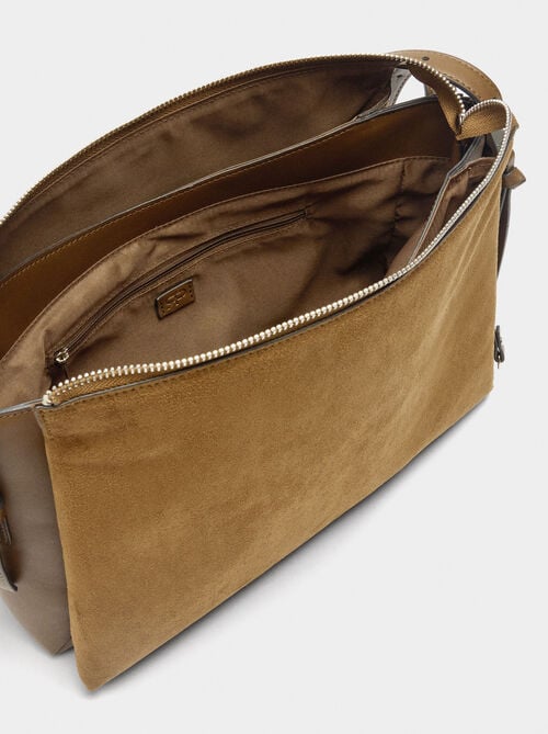 Bolso de hombro efecto piel