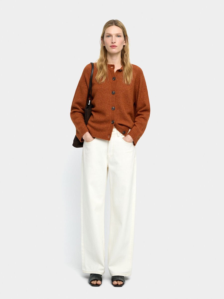 Cárdigan de punto liso