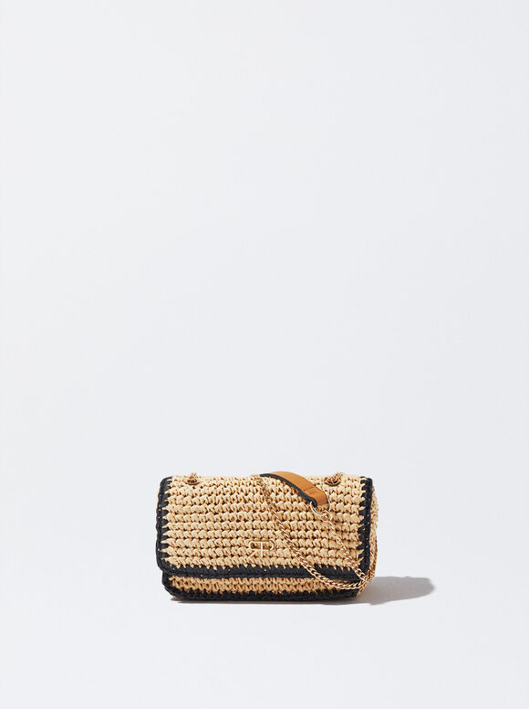 Straw Shoulder Bag, , hi-res