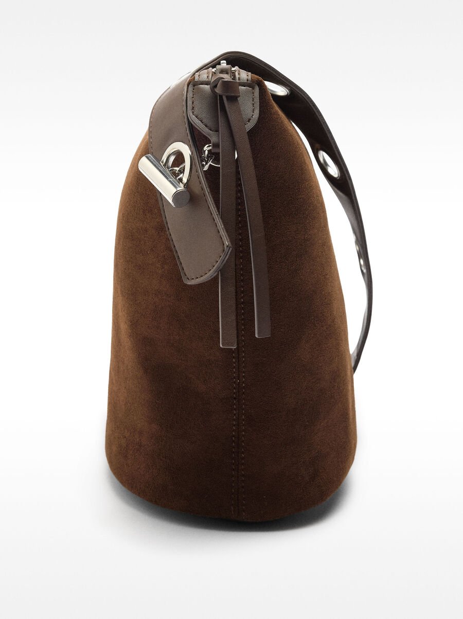 Leather-effect shoulder bag