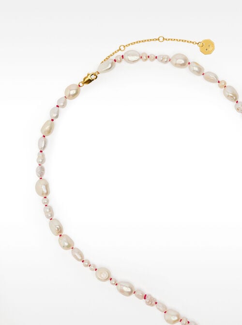 Collana con perle d'acqua dolce - argento sterling 925