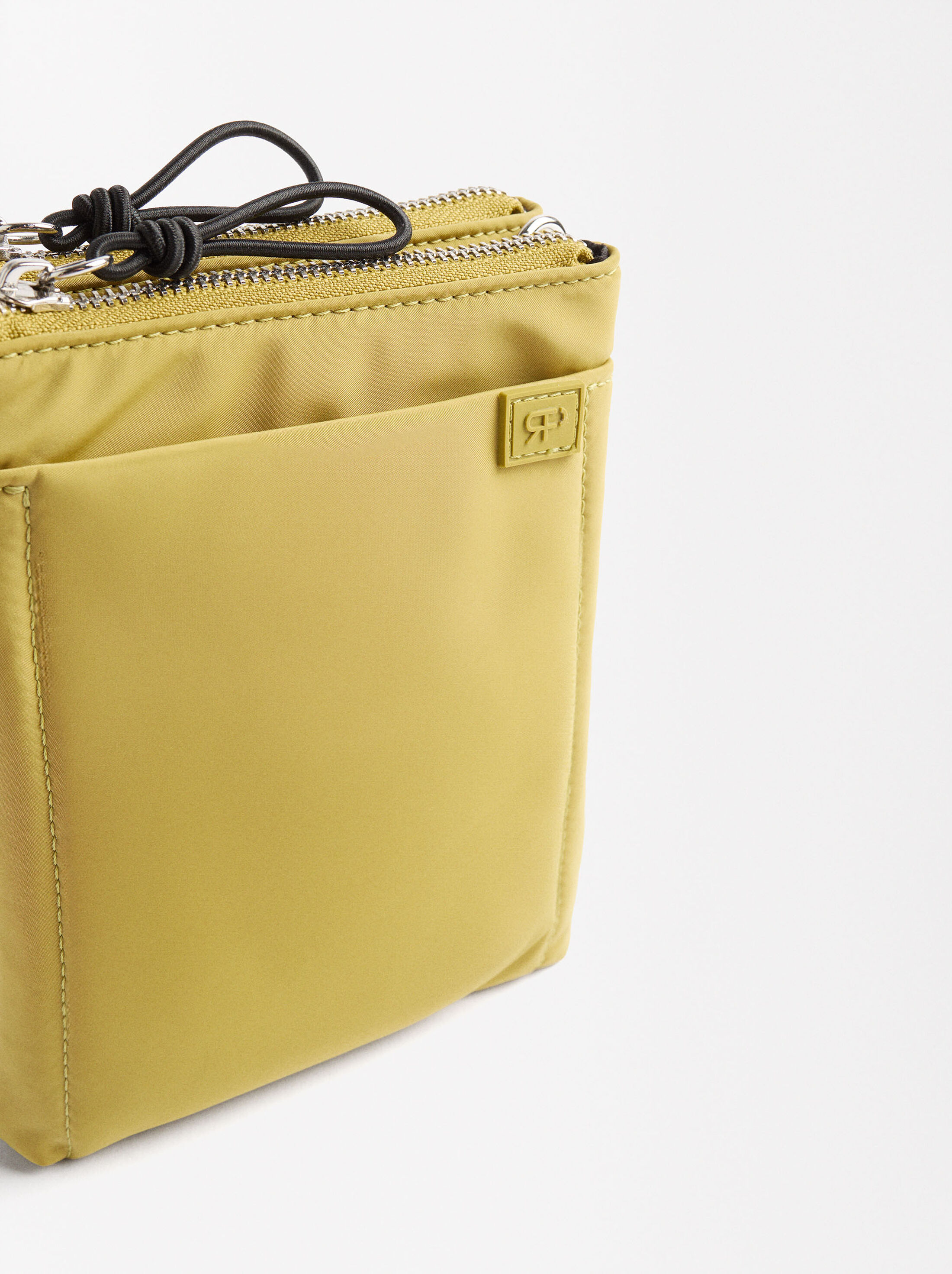 Double nylon crossbody bag image number 2.0