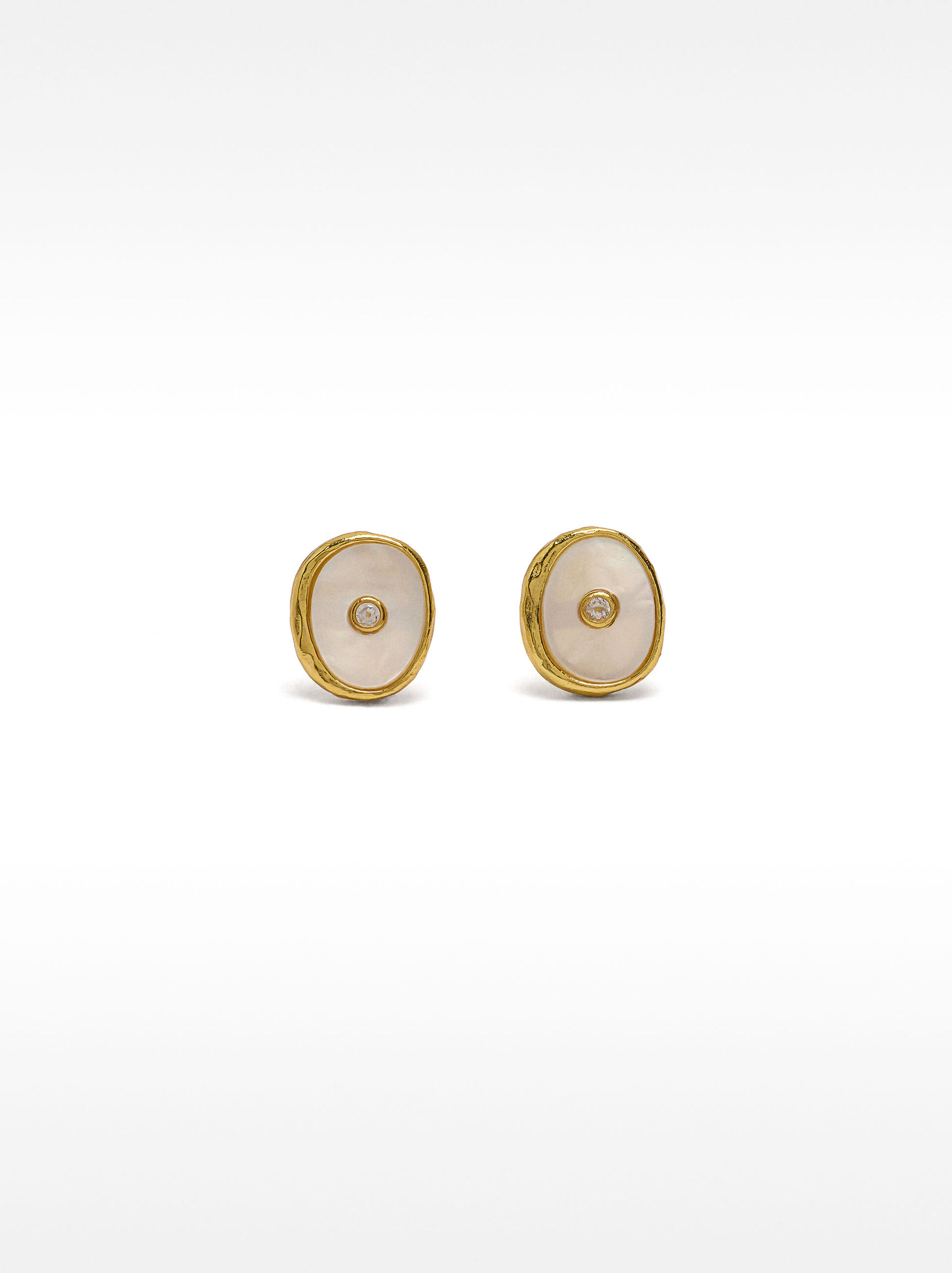 Orecchini con perla d’acqua dolce e zirconia – argento sterling 925 image number 1.0