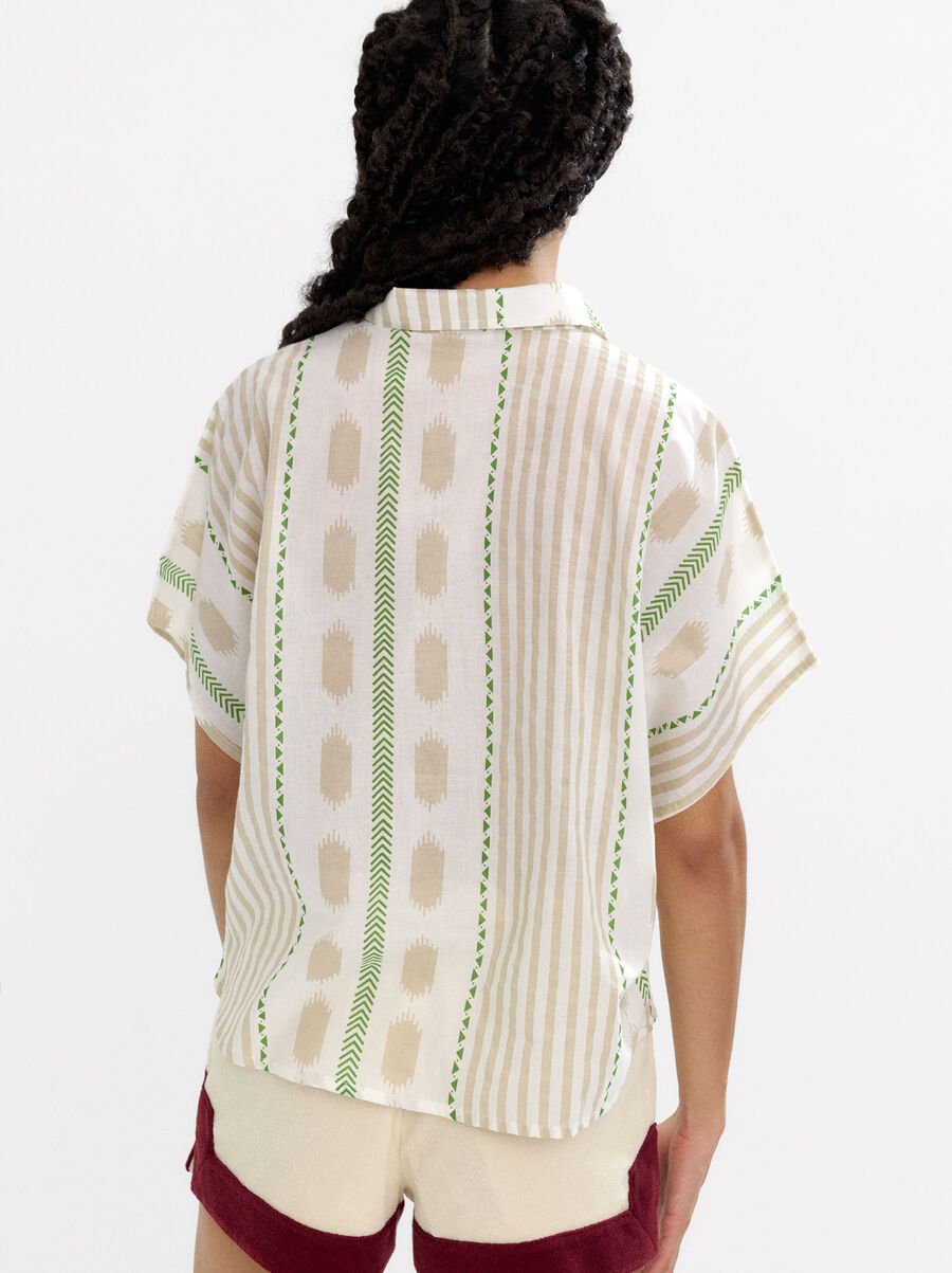 Camisa estampada 100 % cotó