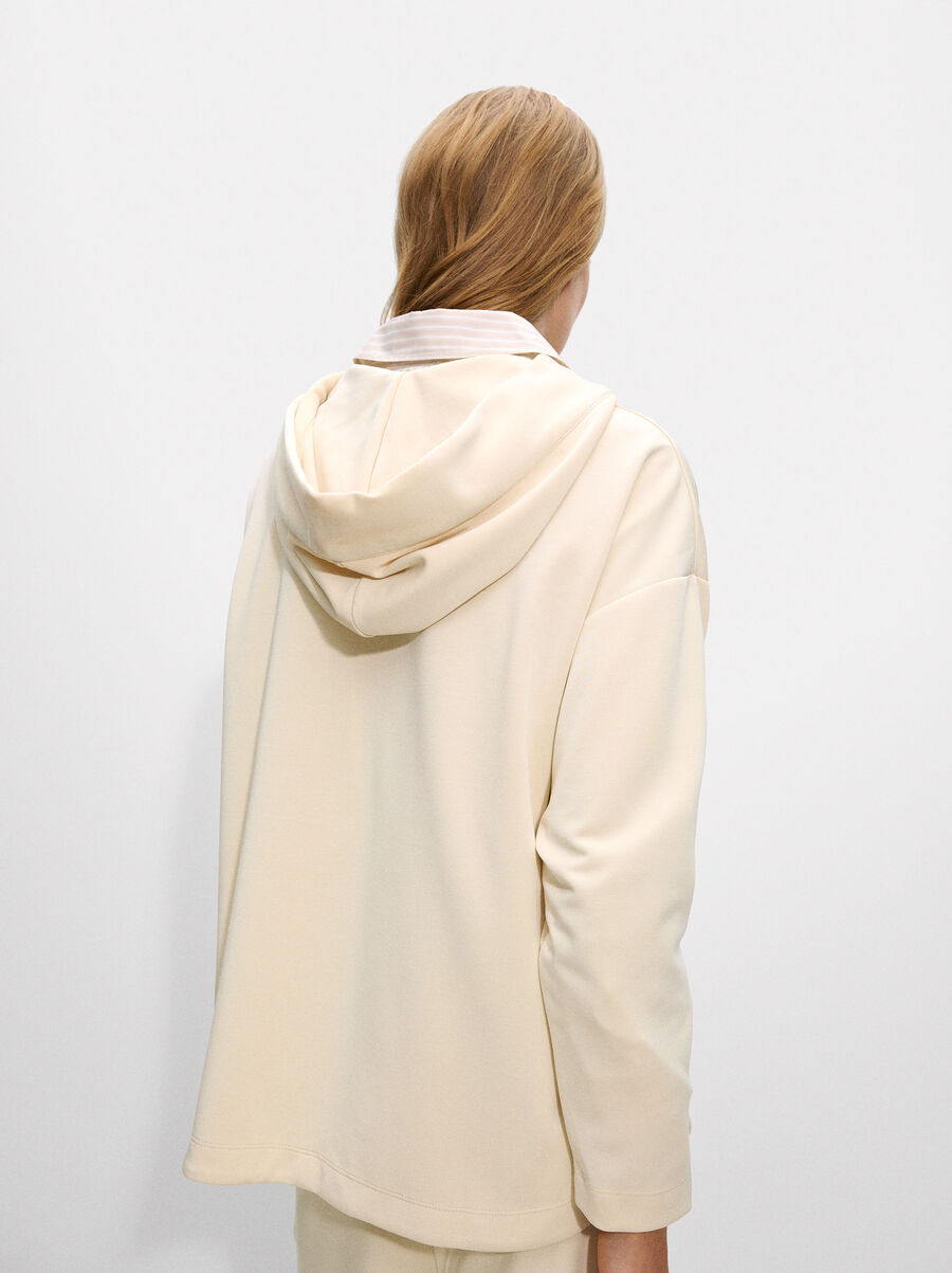 Knit hoodie