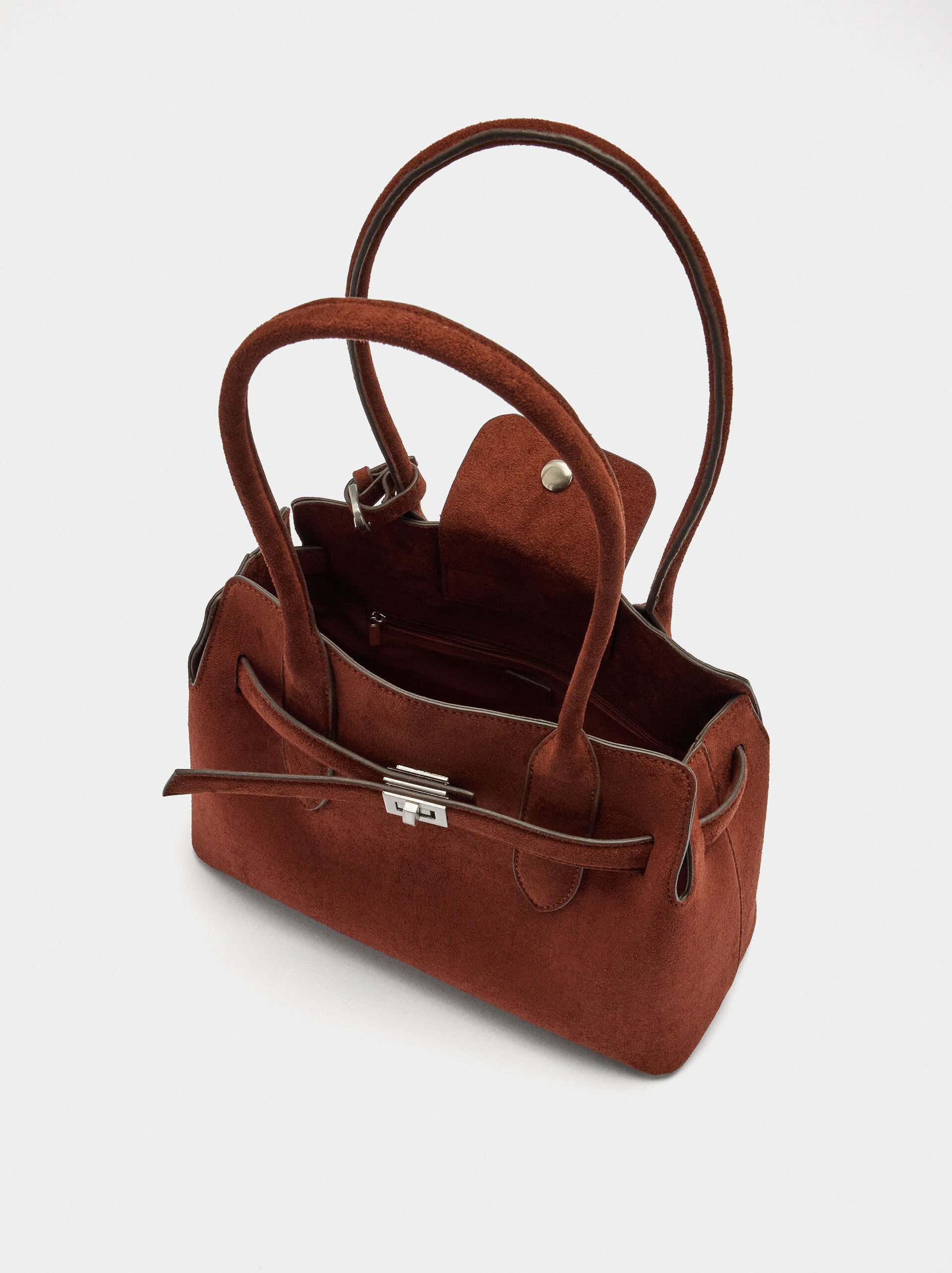 Tote bag with belt image number 3.0