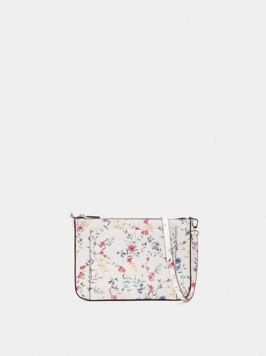 Crossbody bag with floral print