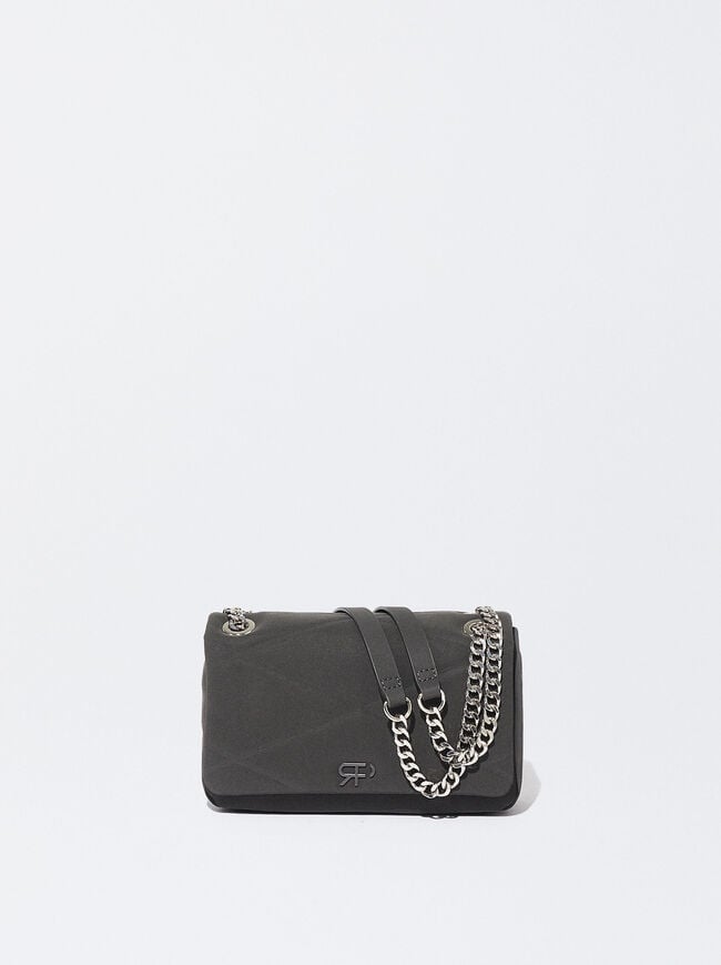 Quilted Shoulder Bag With Chain