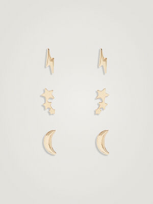 Set Of Earrings With Charms image number 0.0