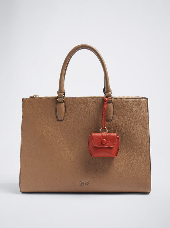 13” Laptop Bag, Brown, hi-res