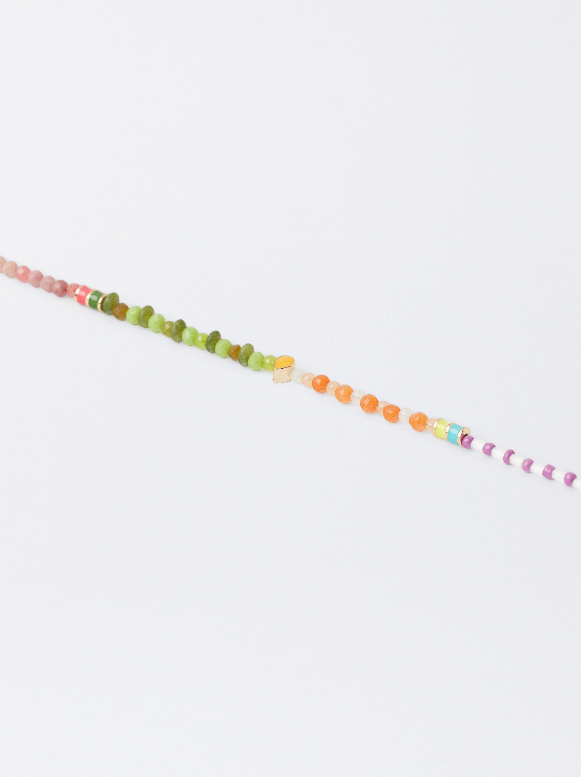 Multicoloured Anklet Bracelet With Stones image number 1.0