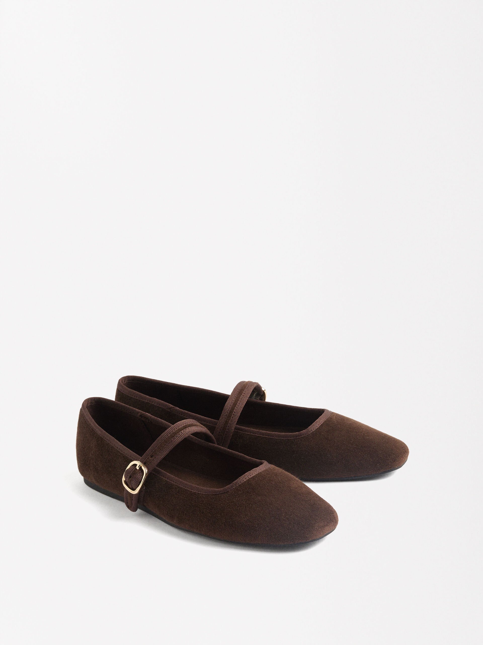 Ballerines en velours image number 2.0