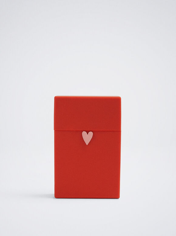 Heart Cigarette Box, Orange, hi-res