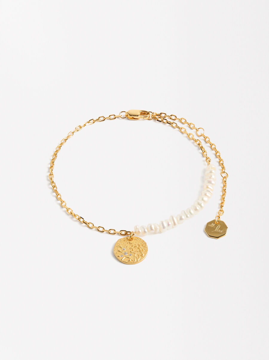 Bracelet with freshwater pearls - 925 sterling silver