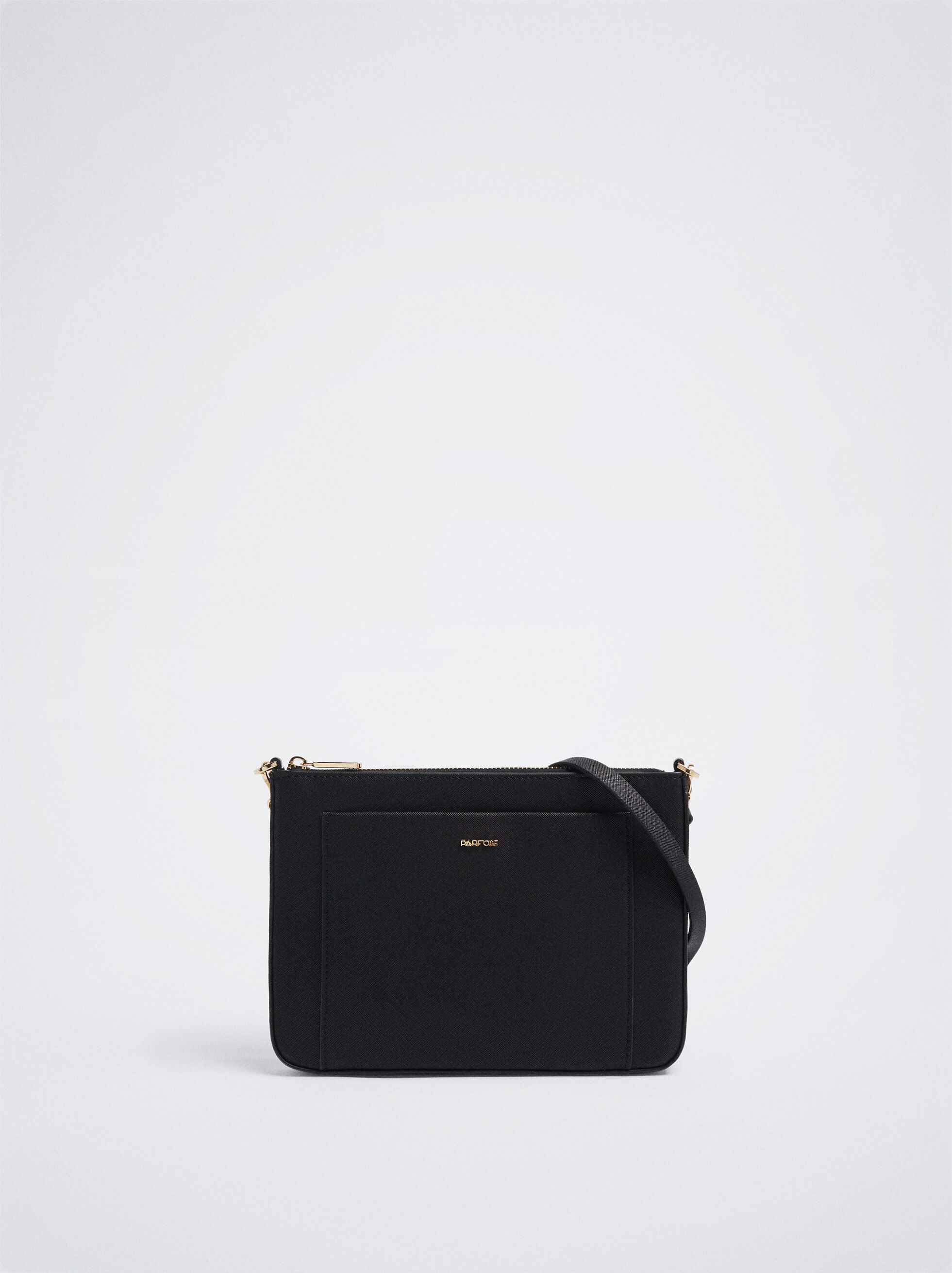 plain black crossbody bag