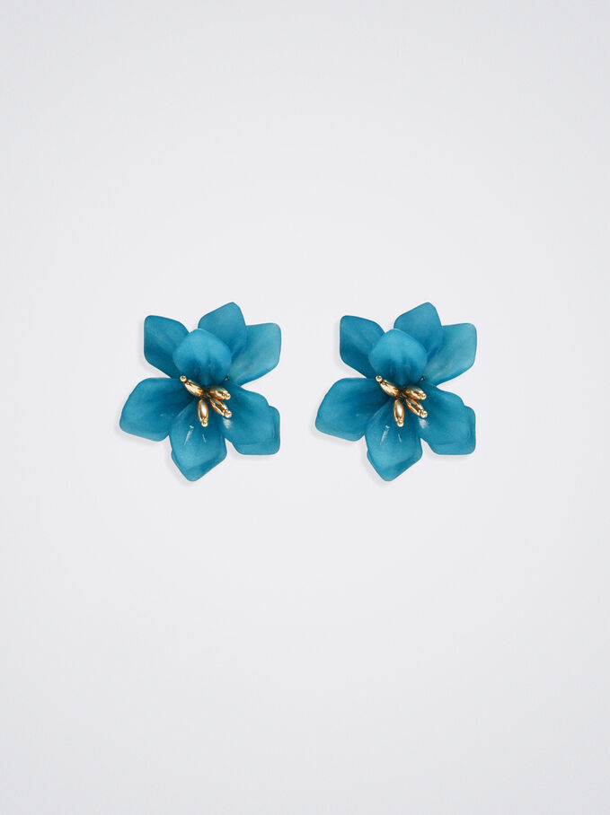 Flower Earrings, , hi-res