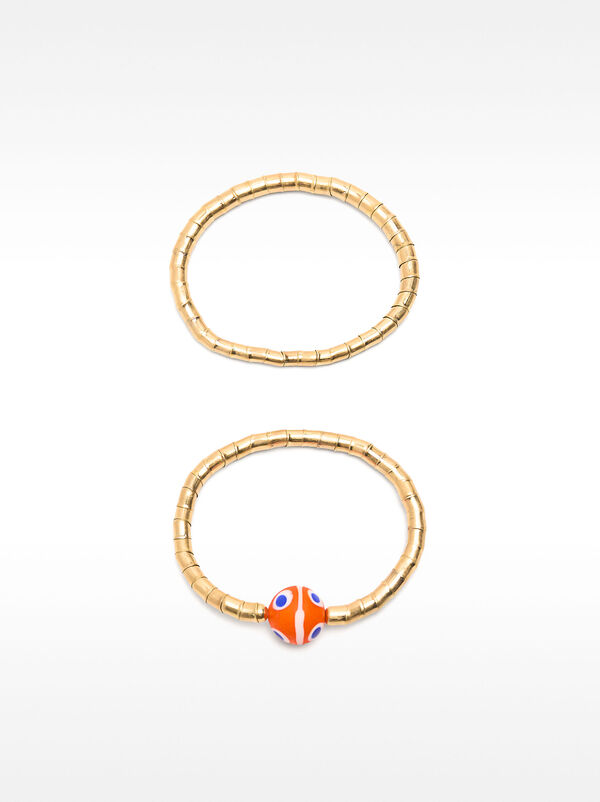 Set aus elastischen Kristallarmbändern