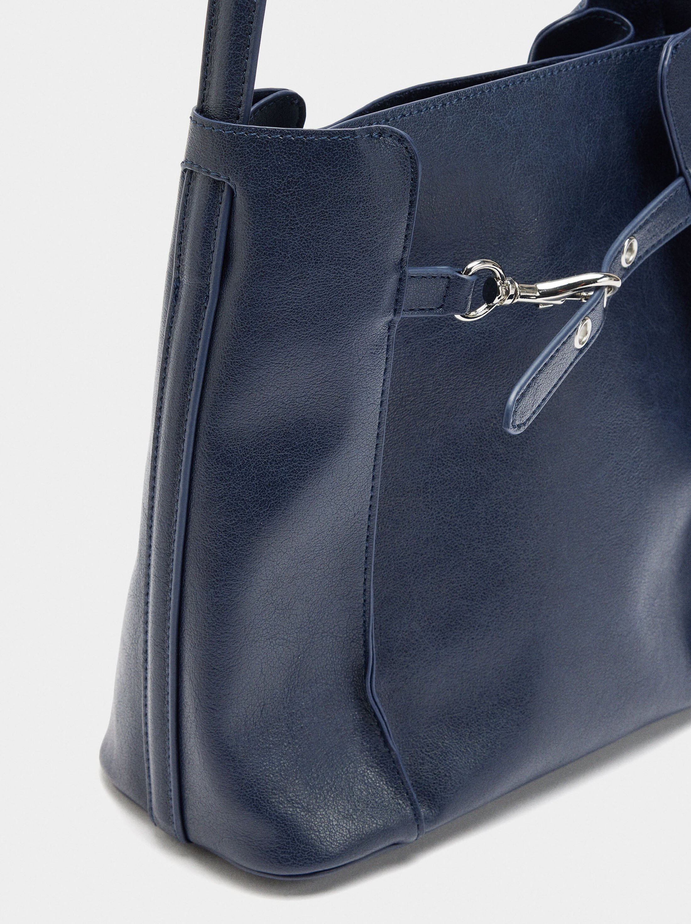 Bucket bag with side folds image number 1.0