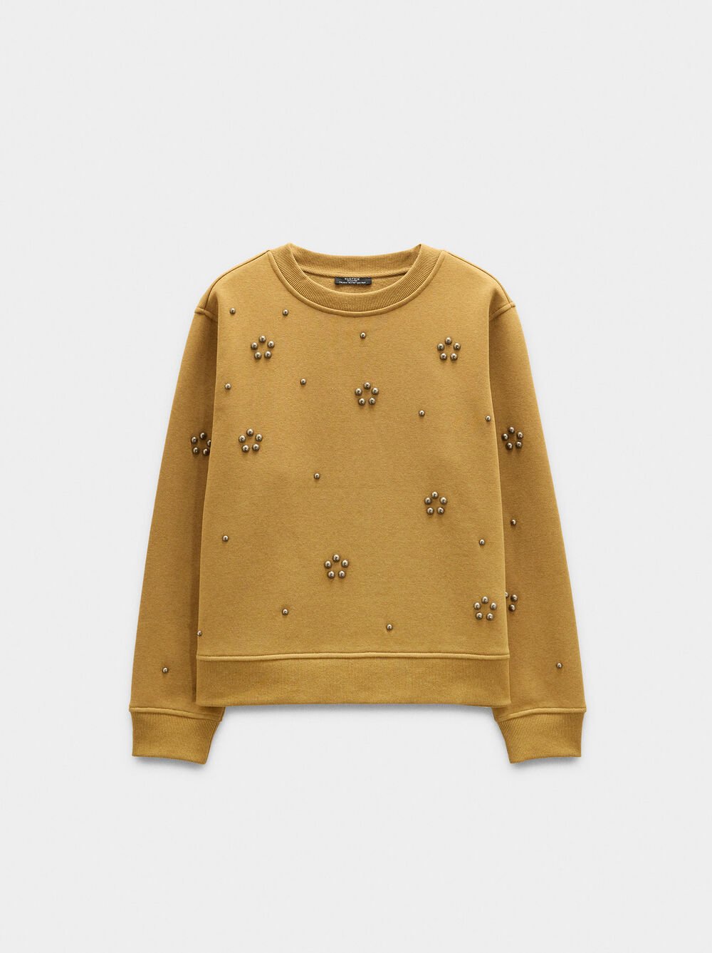Cotton sweatshirt with applications