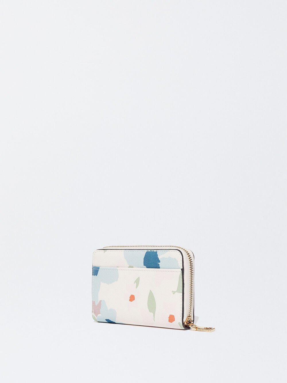 Floral Print Purse With Zip