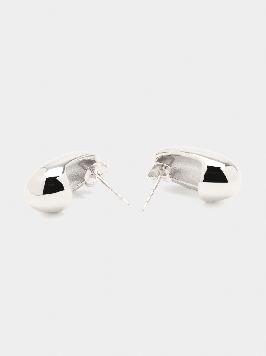 Oval earrings - stainless steel