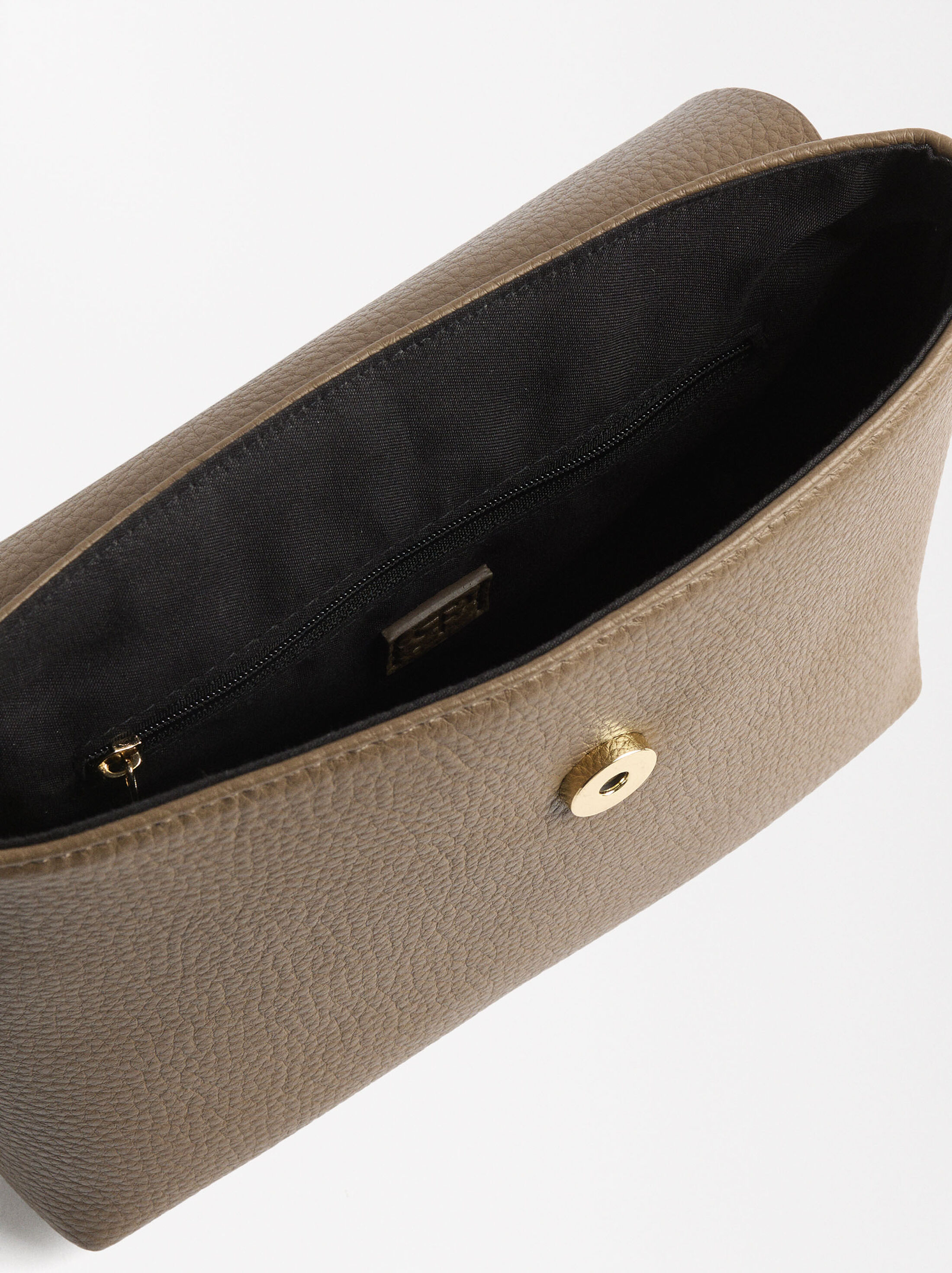 Fur shoulder bag with crossbody pouch image number 8.0
