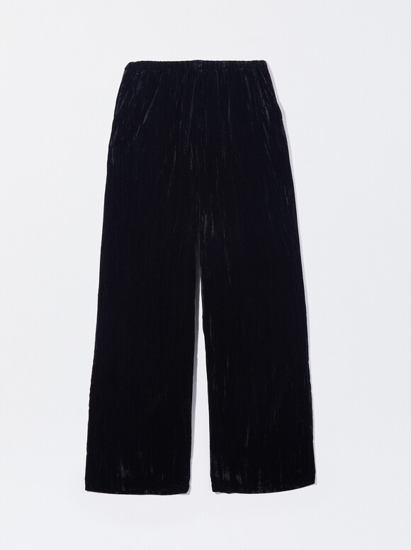 Exclusivo Online - Pantalón De Terciopelo, Negro, hi-res