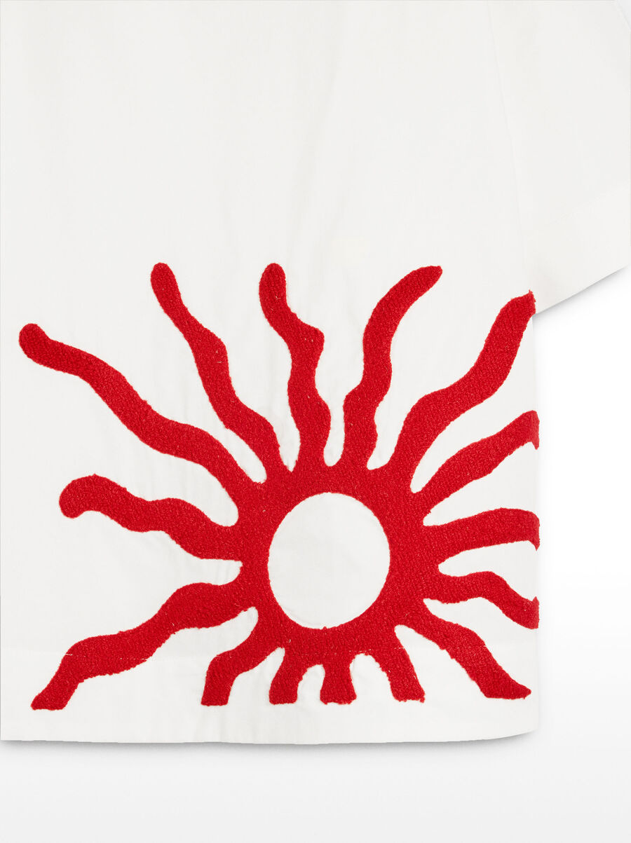 Top with embroidery 100% cotton