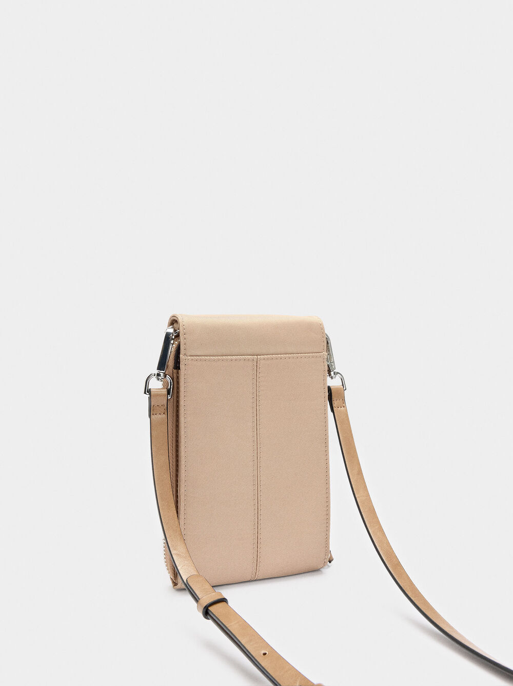 Borsa per cellulare effetto nylon