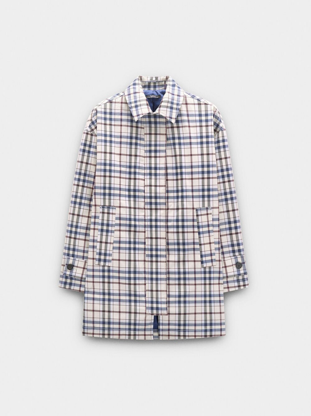 Jacket of cotton with squares