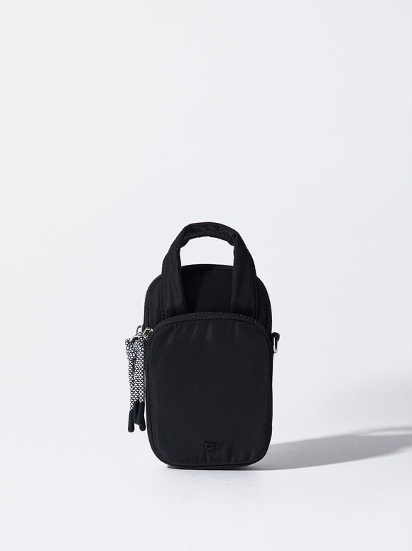 Nylon Phone Case, Black, hi-res