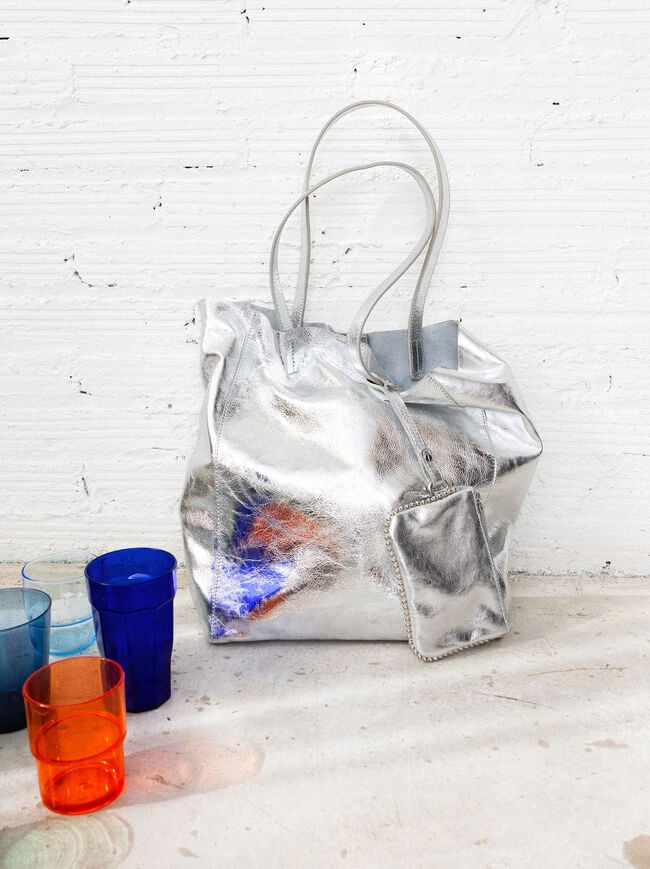 Metallic Leather Shopper Bag - Limited Edition image number 0.0