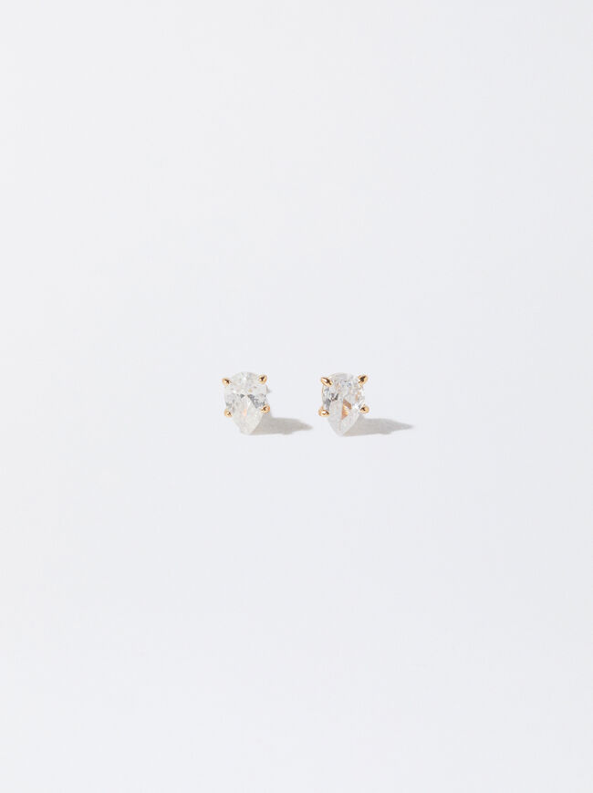 925 Silver Studs With Zirconia