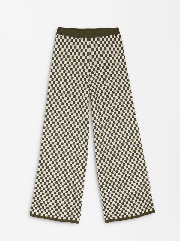 Jacquard-Strickhose