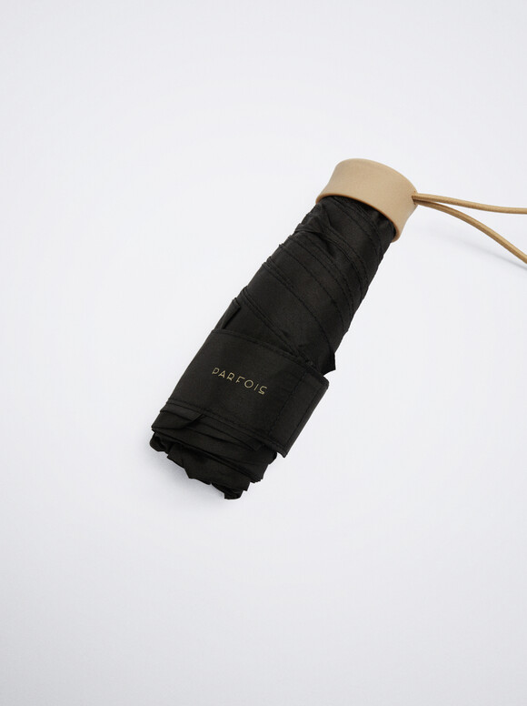 Small Folding Umbrella, Black, hi-res