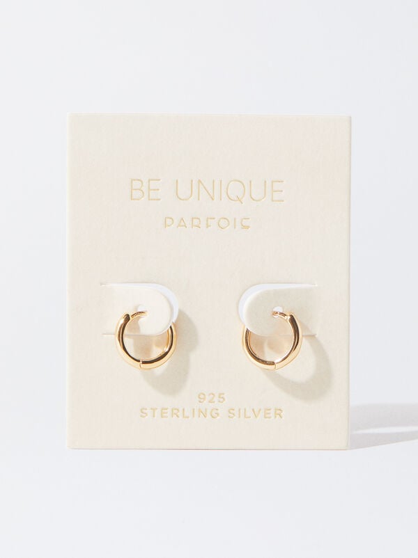 925 silver personalised hoop earrings
