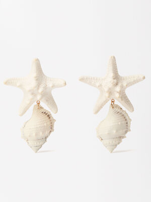 Shell Star Earrings