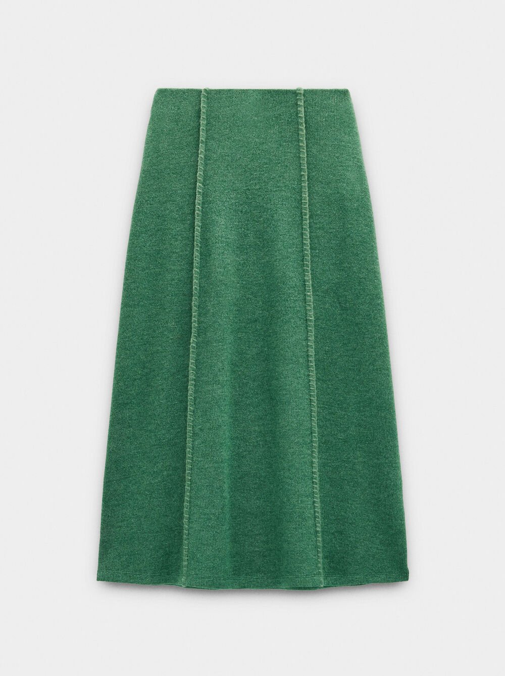 Ribbed long skirt