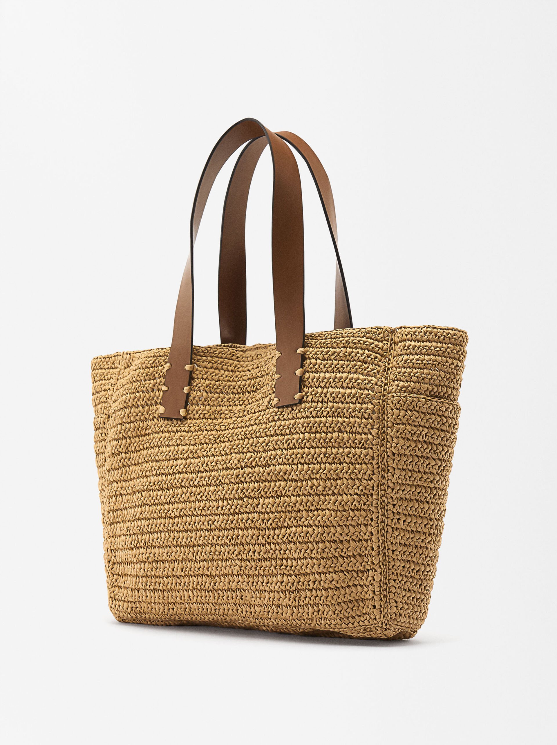 Straw-Effect Tote Bag image number 2.0
