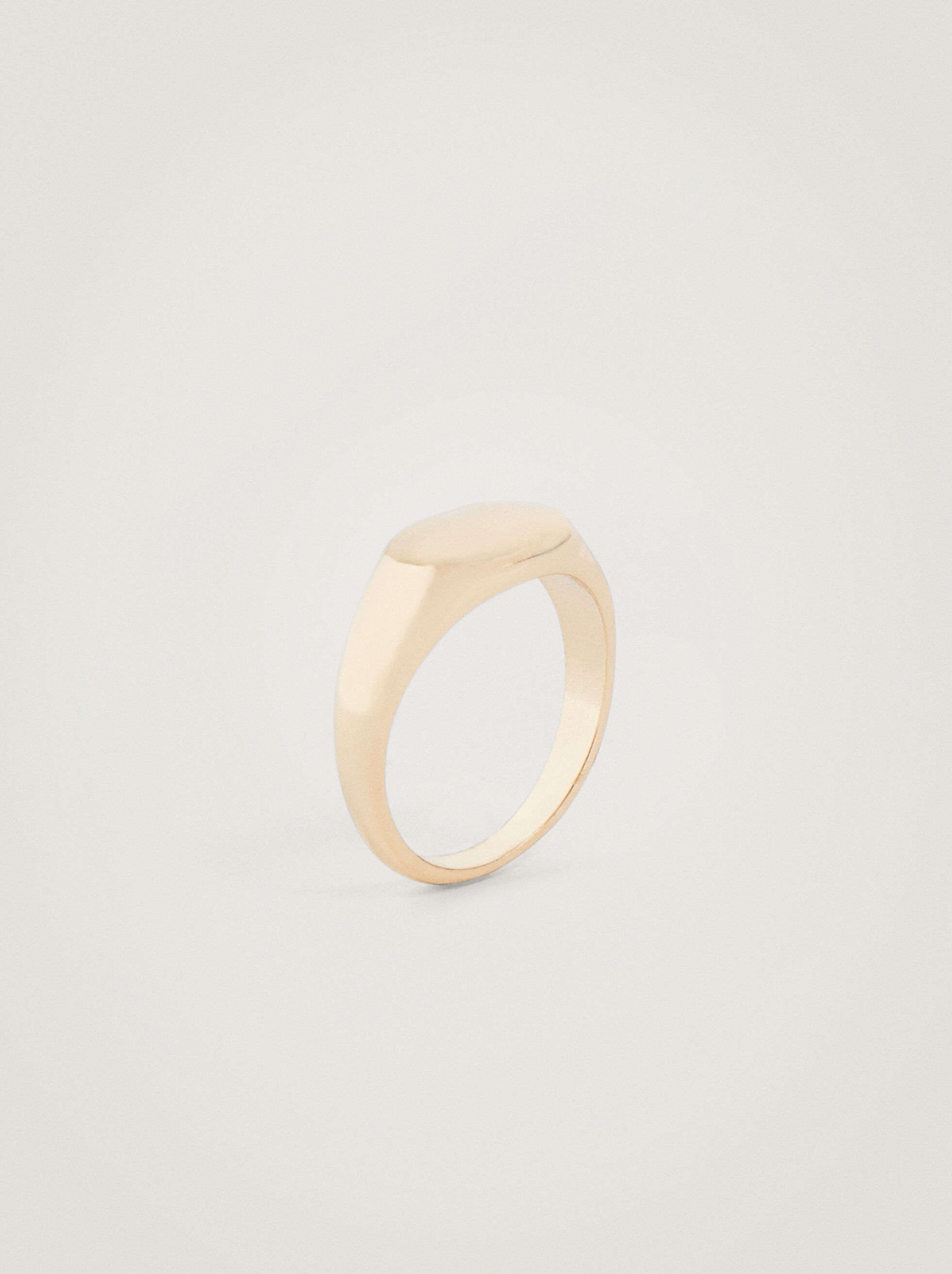 Anillo sello dorado store