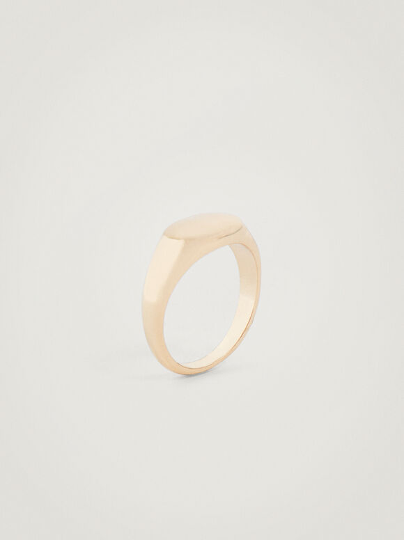Golden Signet Ring, , hi-res