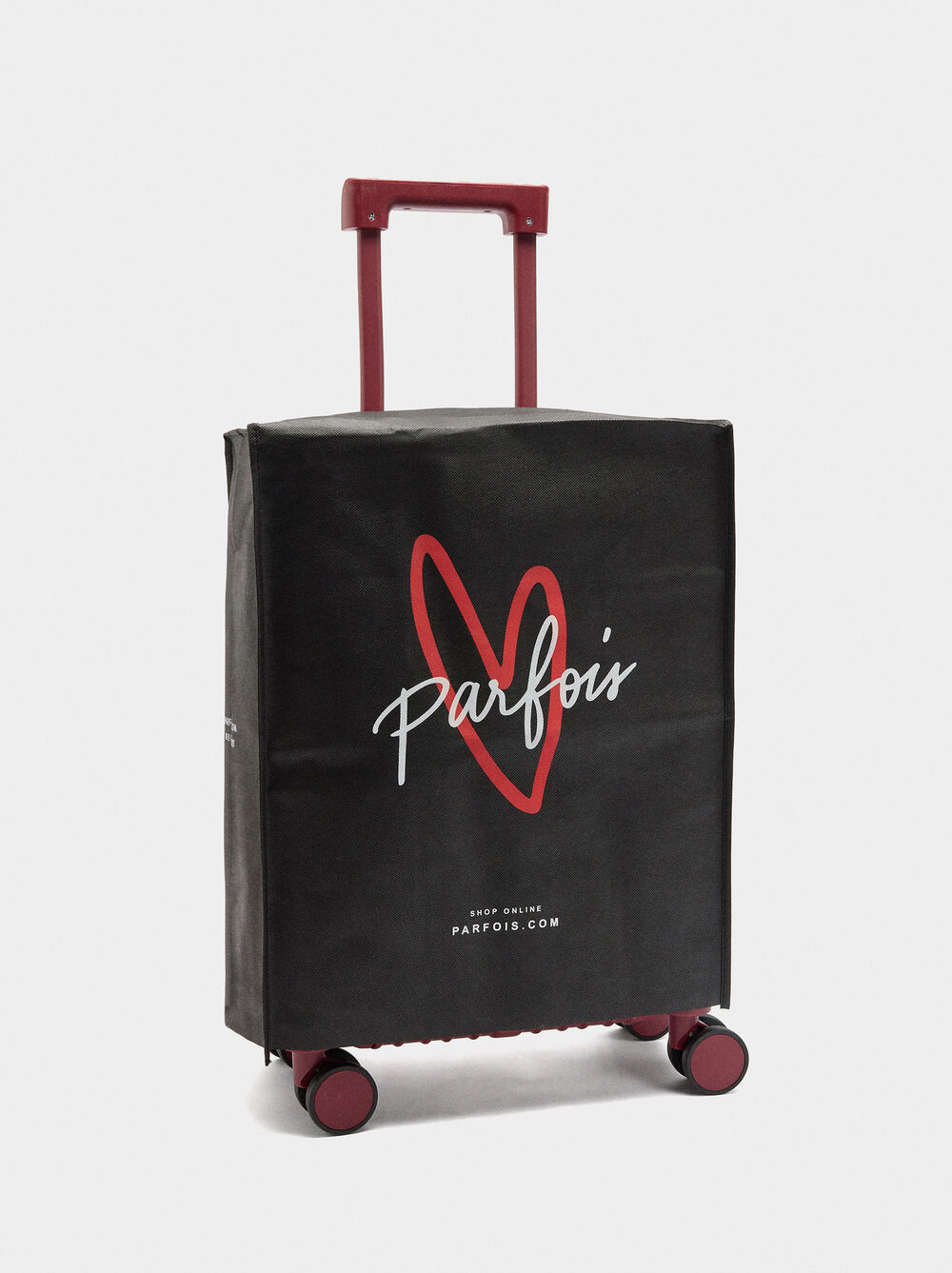 Maleta de viatge amb ratlles