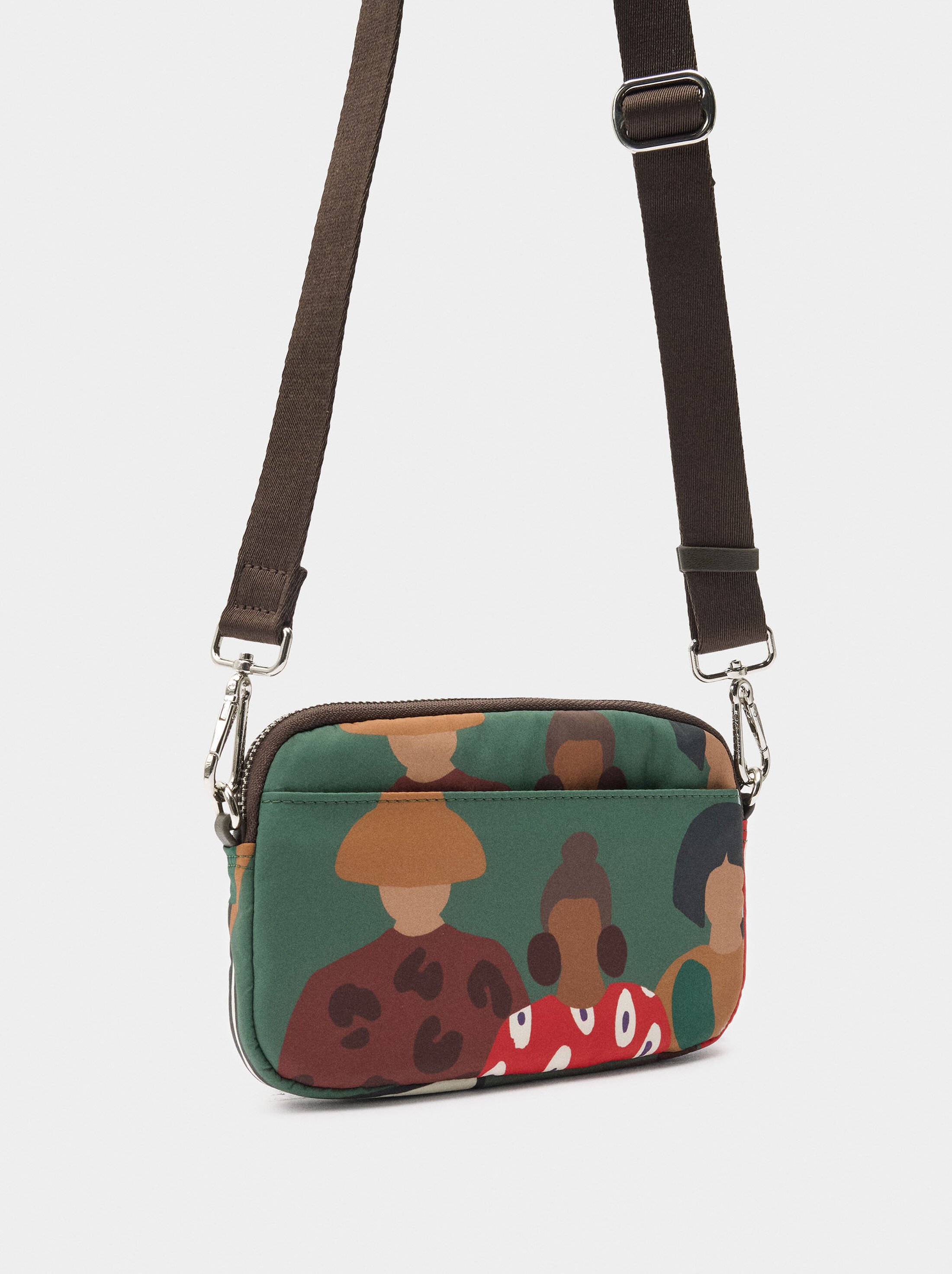 Printed nylon multi-purpose pouch image number 2.0