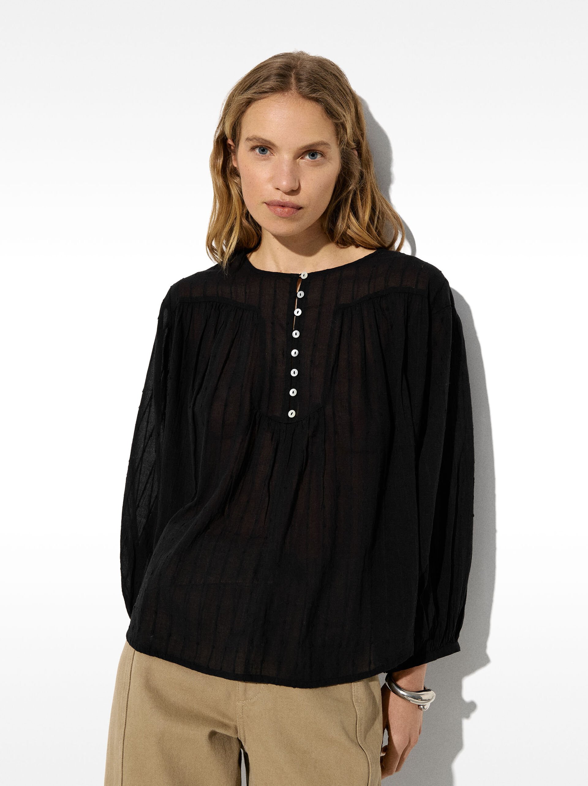 Bluse aus 100% Baumwolle image number 0.0