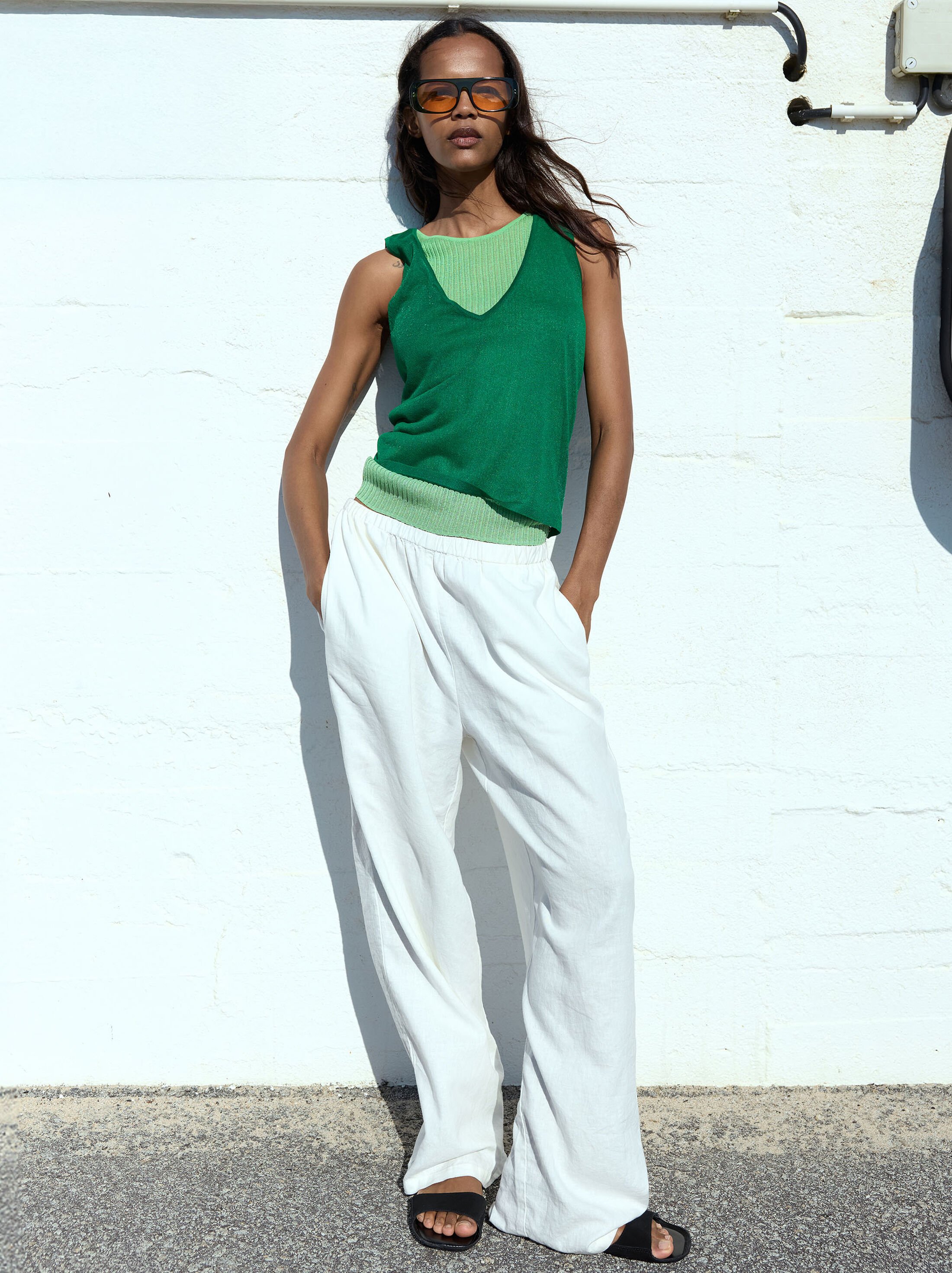 Double knit top image number 7.0